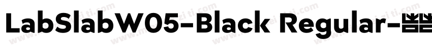 LabSlabW05-Black Regular字体转换
